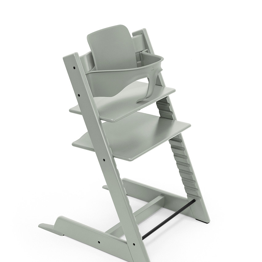 Chaise haute évolutive Tripp Trapp + babyset et plateau - vert glacier 