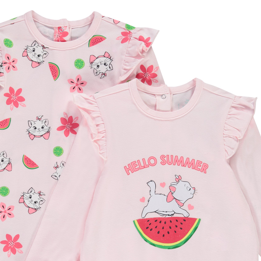 Lot de 2 dors-bien en jersey print Marie Disney pour bébé fille 