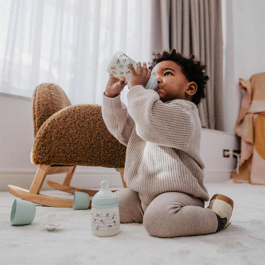 Biberon 150ml avec tétine SX Pro S Birdies vert 