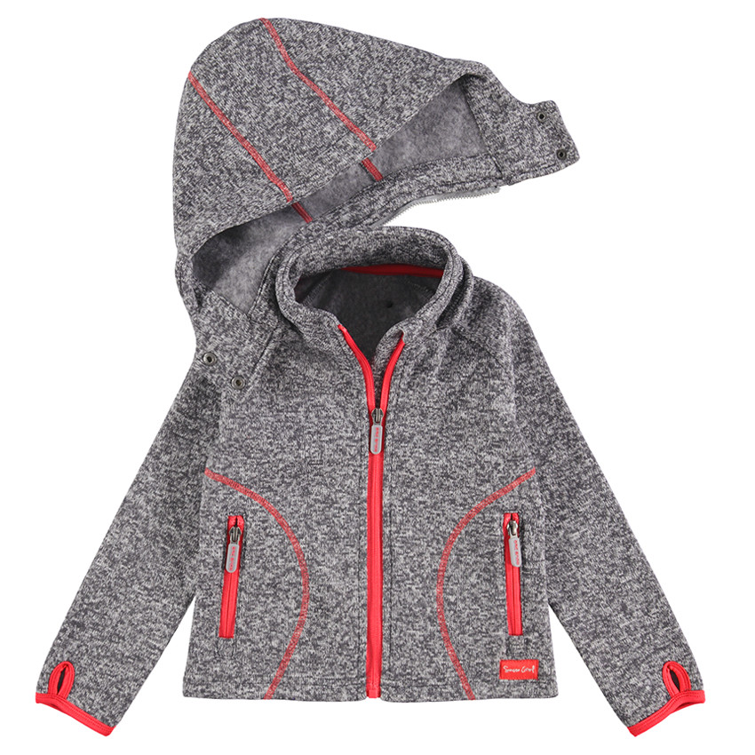 Gilet de ski à capuche amovible en maille twistée 