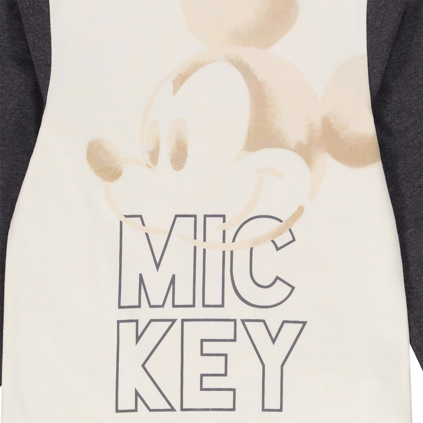 Pyjama 2 pièces t-shirt manches longues print Mickey Disney + pantalon pour garçon 