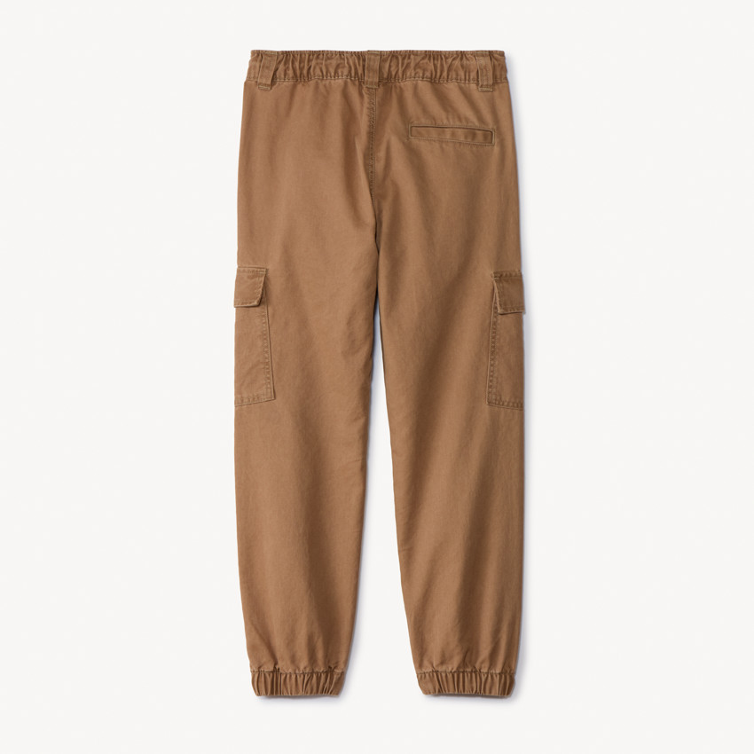 Pantalon style cargo uni avec poches pour garçon 