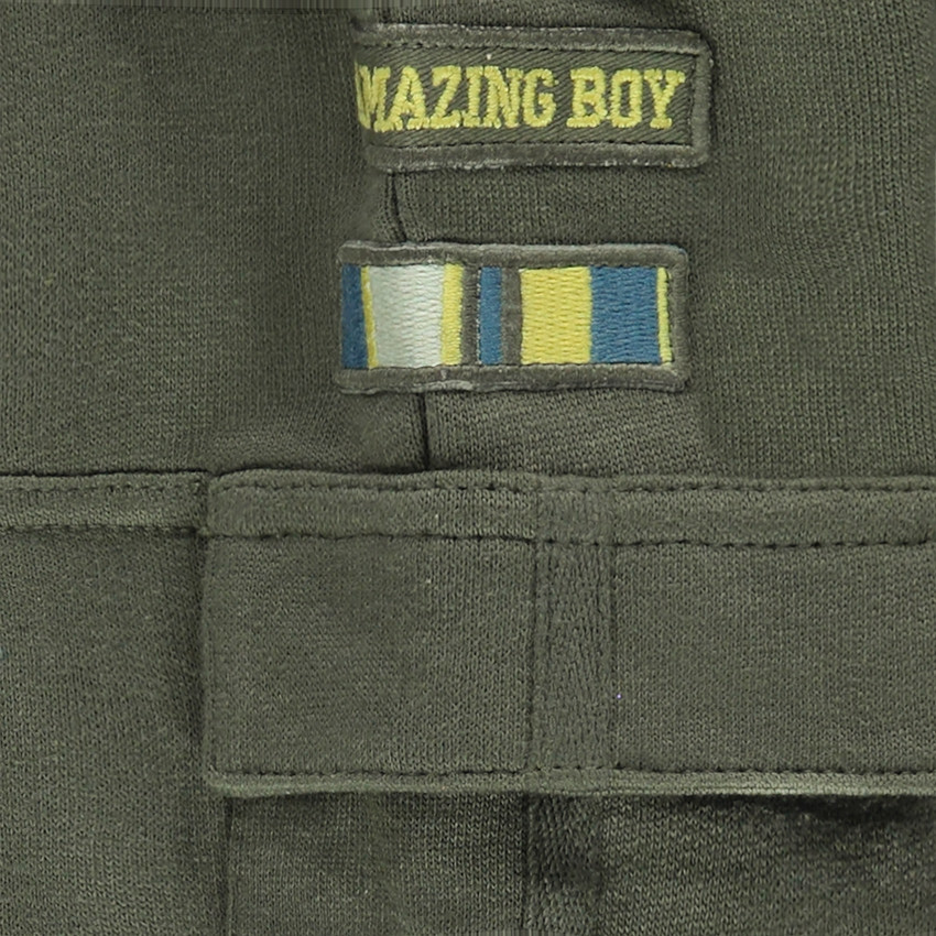 Pantalon de jogging en molleton avec badges et poches 