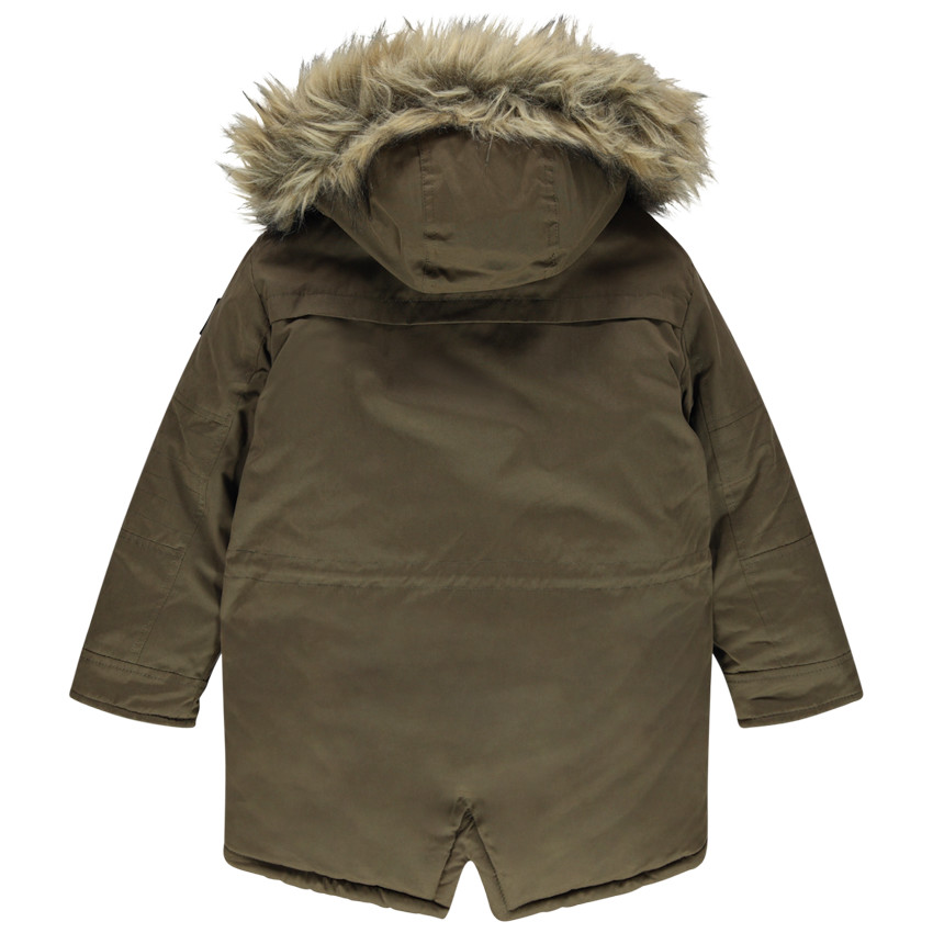 Parka 2 en 1 doublée sherpa pour enfant garçon 