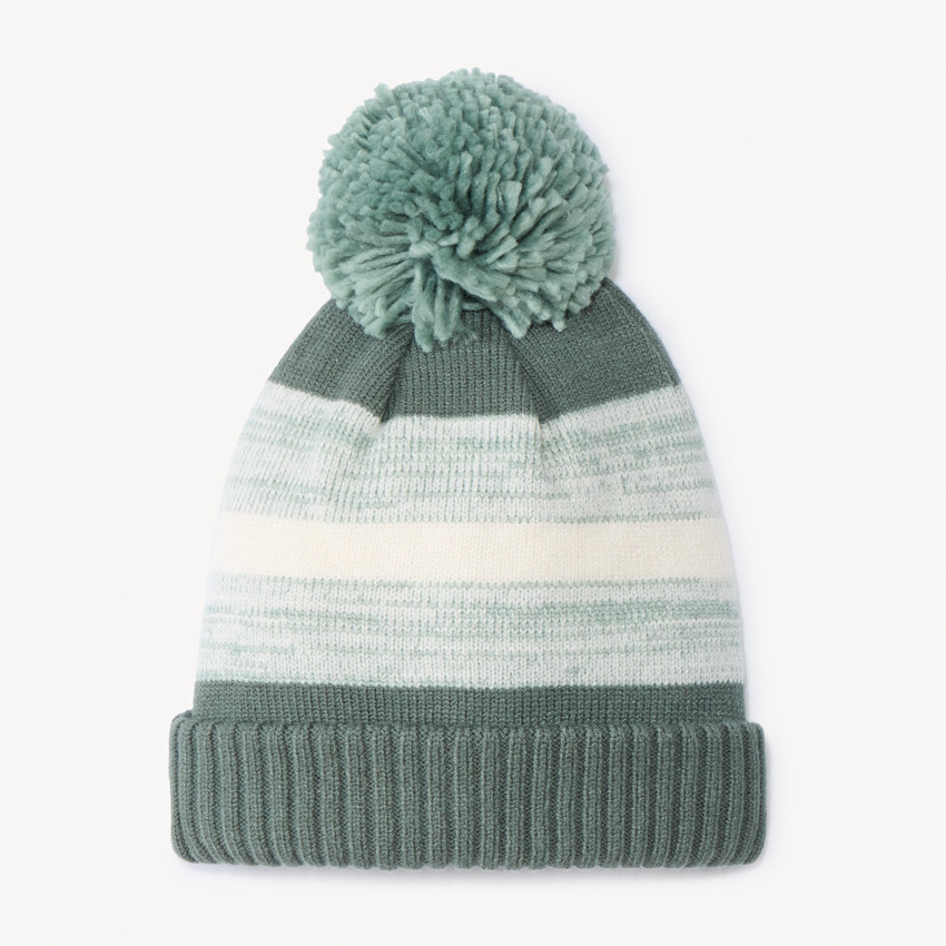 Bonnet à pompon en tricot pour garçon