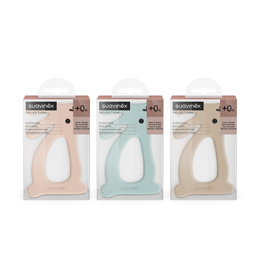 Anneau de dentition en silicone Lapin (coloris aléatoire) 