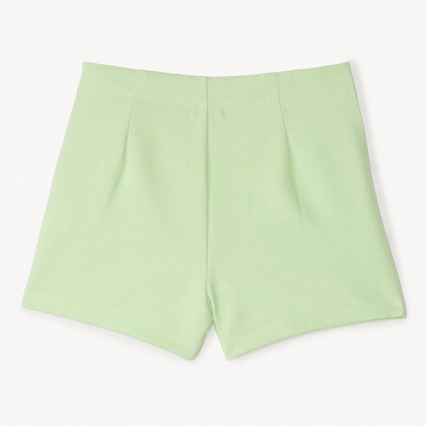 Jupe-short effet noué uni pour fille 