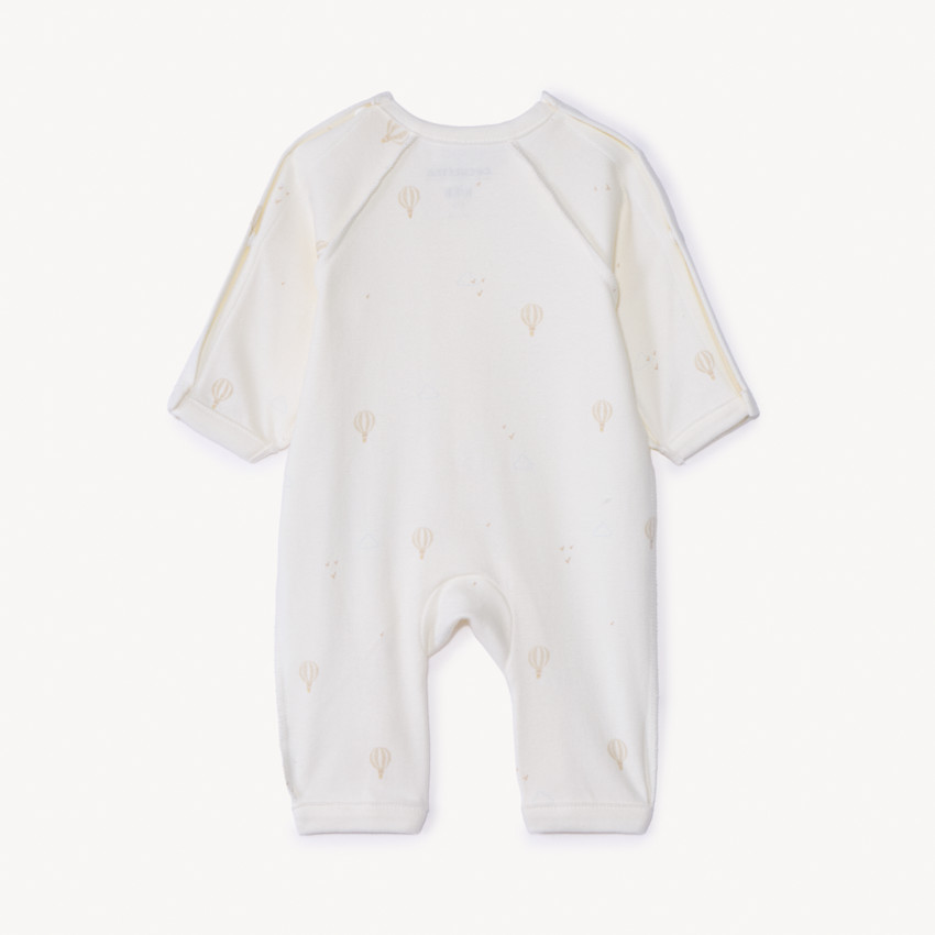 Combinaison en velours imprimé montgolfières pour bébé prématuré 