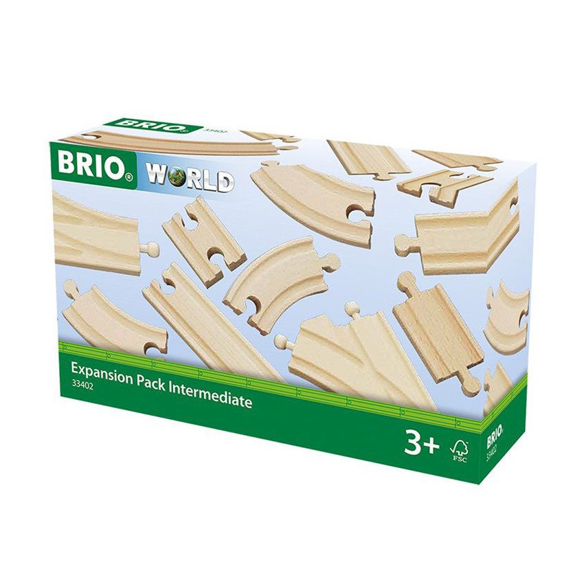 Véhicule Fonction Brio Train - Coffret Extension Evolution Intermédiaire 16 Pièces 