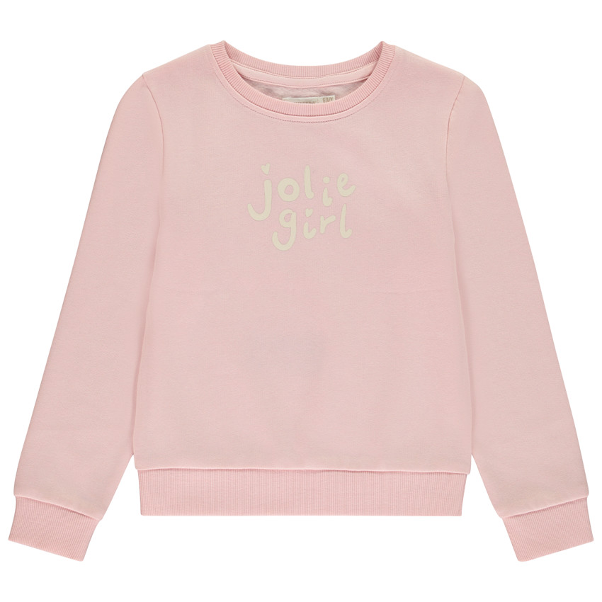 Sweat molleton print Jolie Girl pour fille