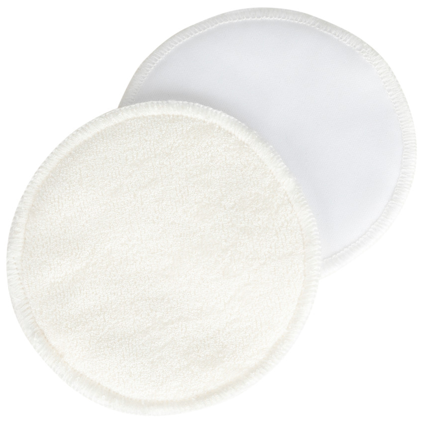 Coussinets d'allaitement lavables en viscose de bambou x6 - Blanc (Prémaman) - Image 1