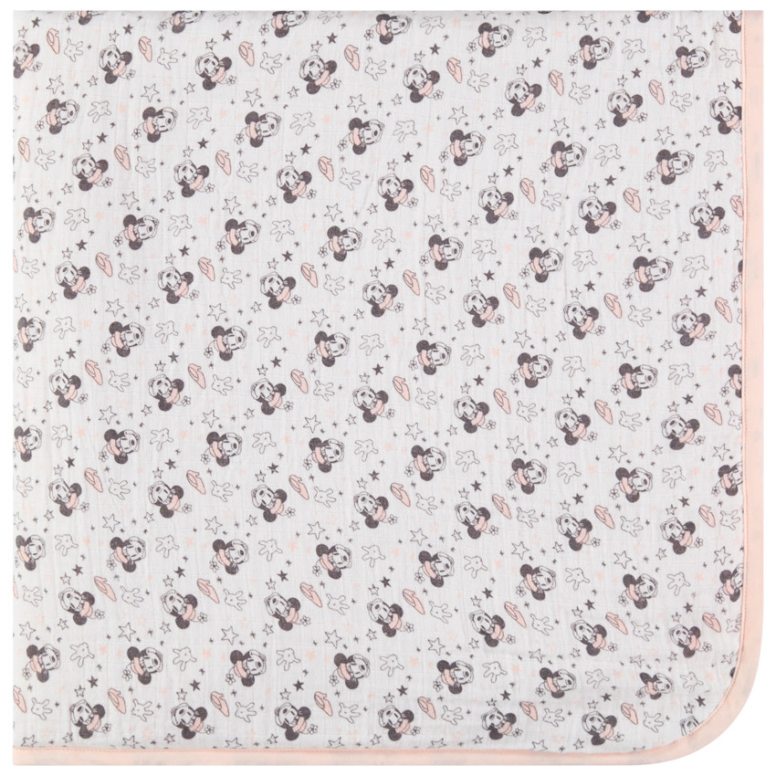 Couverture en gaze de coton imprimé Minnie Disney 
