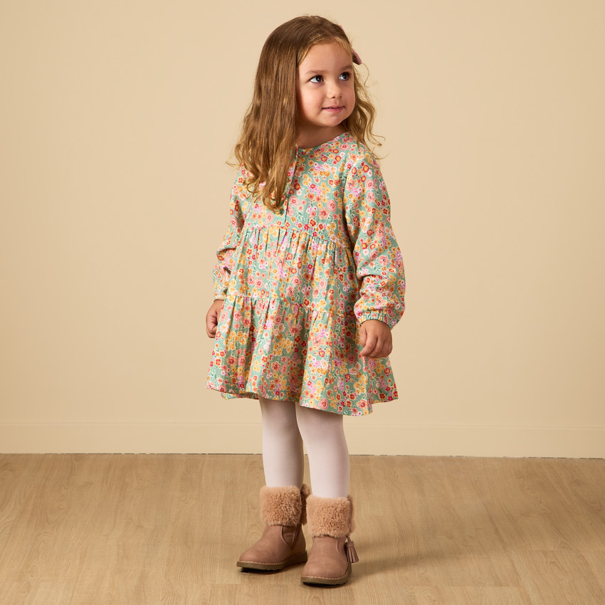 Robe double gaze fille on sale