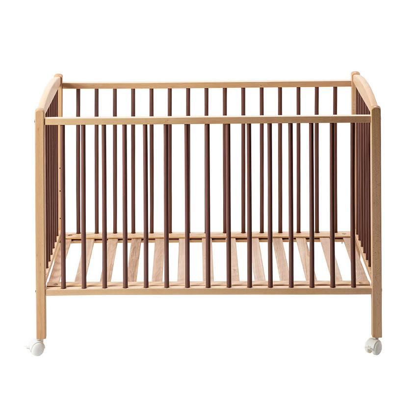 Lit avec roulettes 70 x 140 cm Arthur vieux rose 