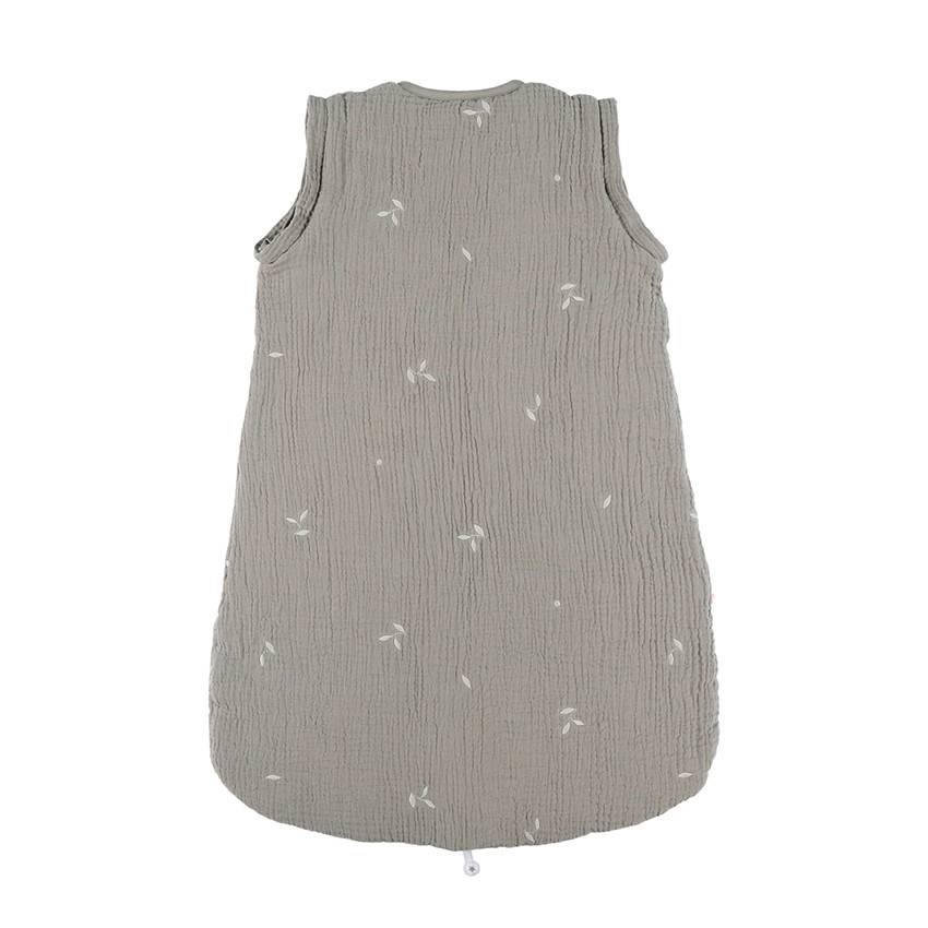 Gigoteuse à manches amovibles 70cm TOG 2 en mousseline brodée kaki 