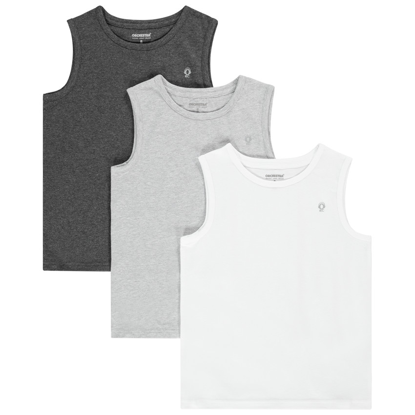 Lot de 3 maillots de corps sans manches pour garçon