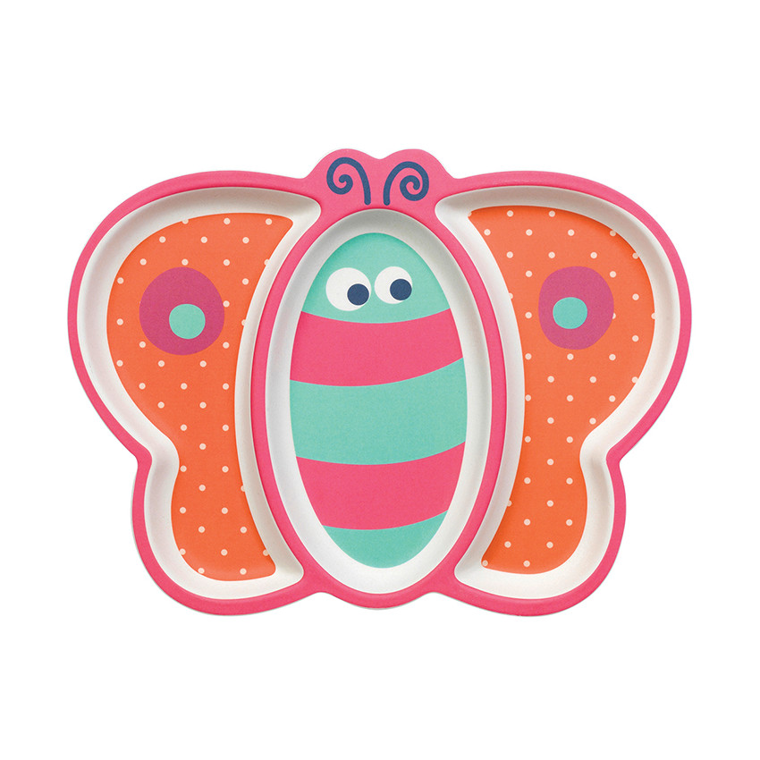 Assiette en bamboo - Papillon 