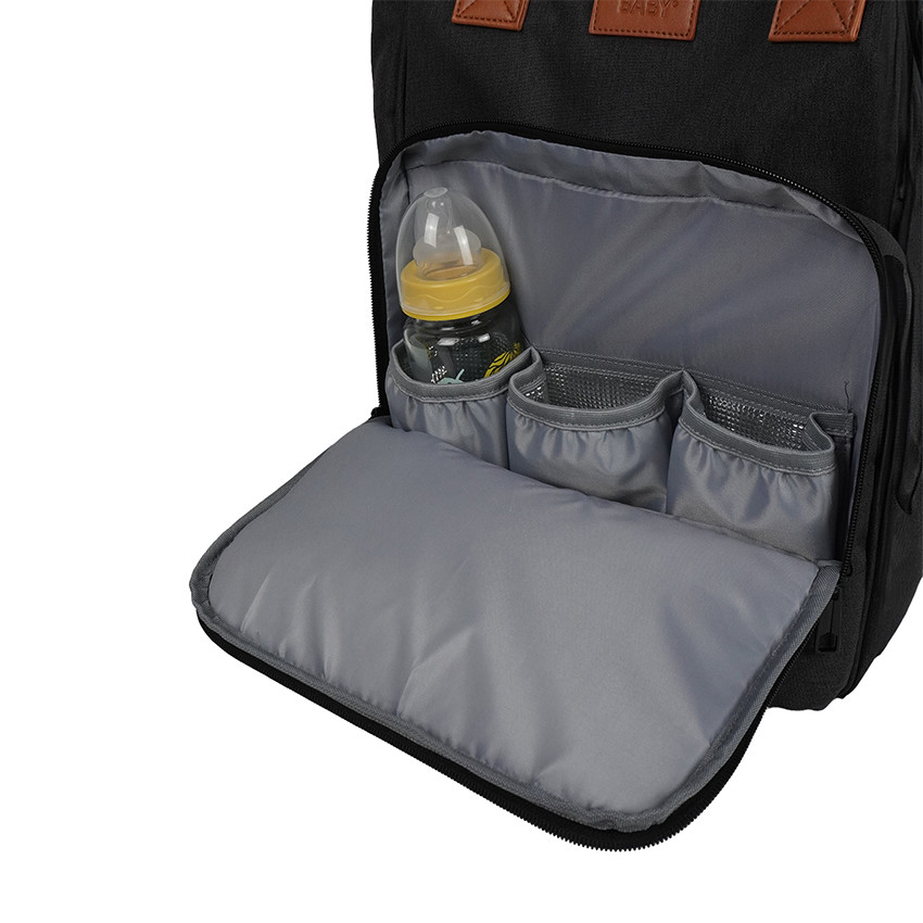 Sac à dos à langer Escapade gris foncé 