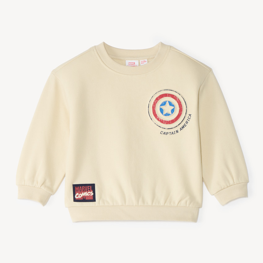 Sweat bébé garçon en molleton motif Captain America Marvel 