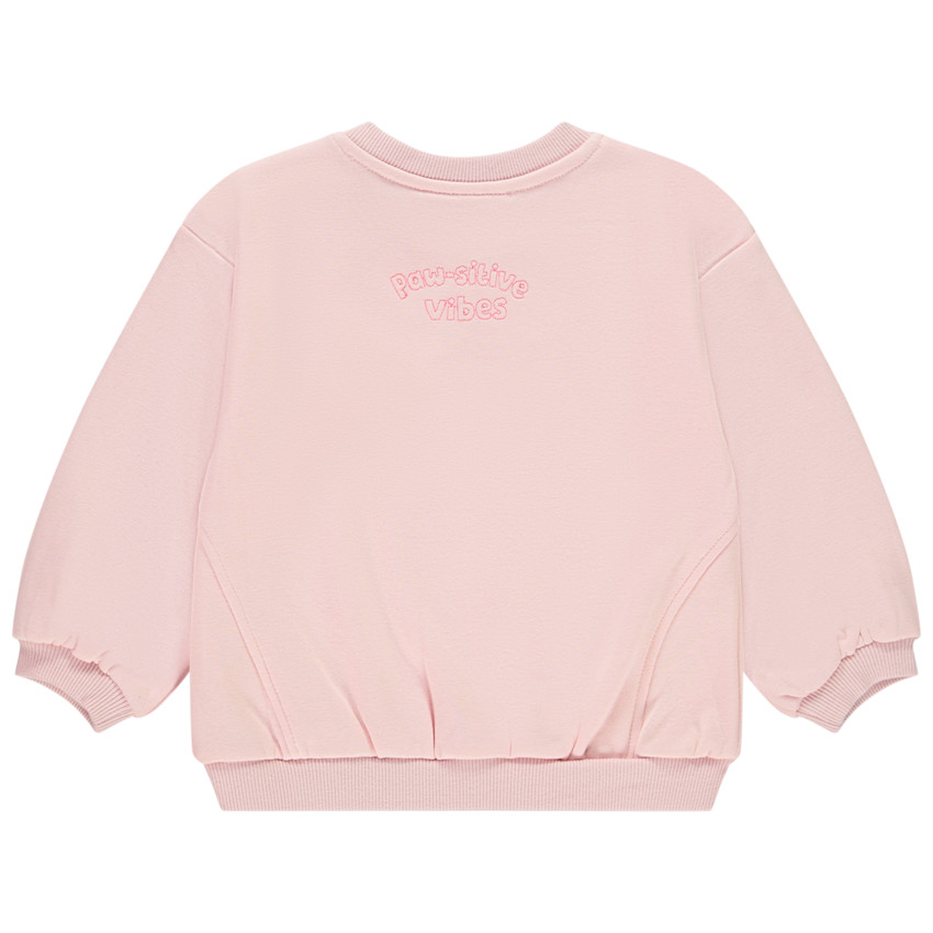 Sweat molleton rose print Pat Patrouille Skye pour bébé fille 