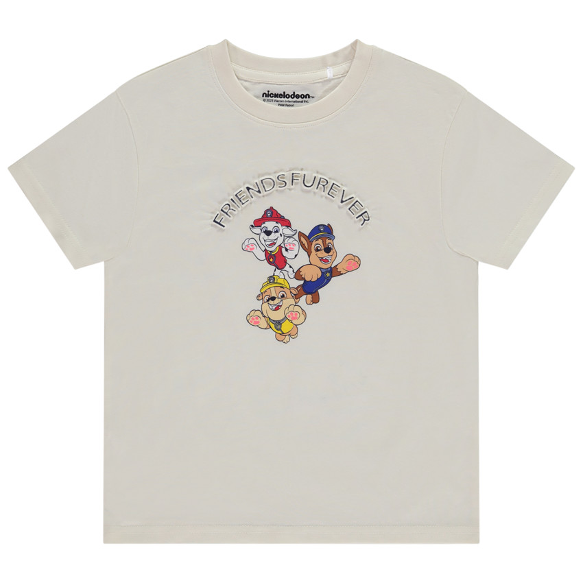 T-shirt manches courtes print en relief Pat'Patrouille pour garçon 