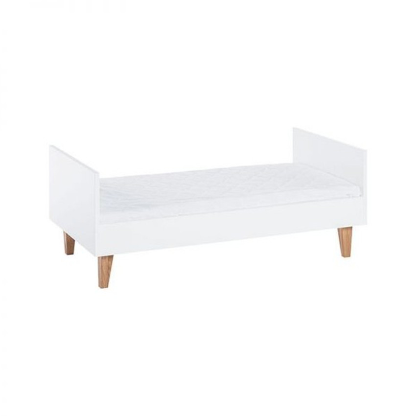 Lit Concept 70 x 140 cm - Blanc / Gris 