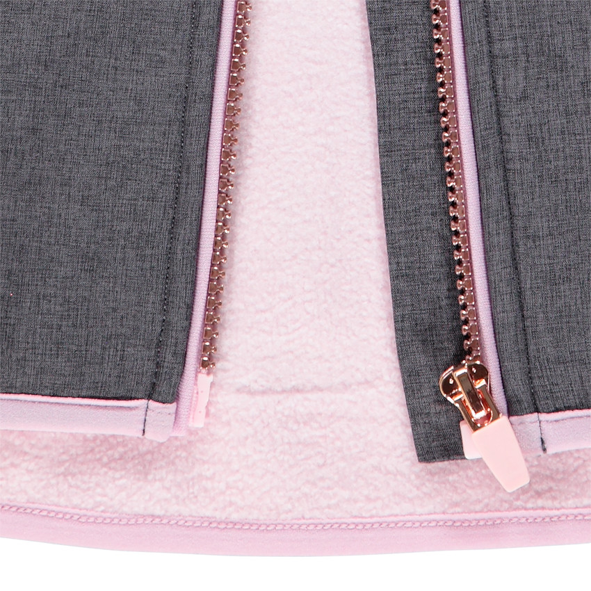 Gilet doublé micropolaire pour enfant fille 