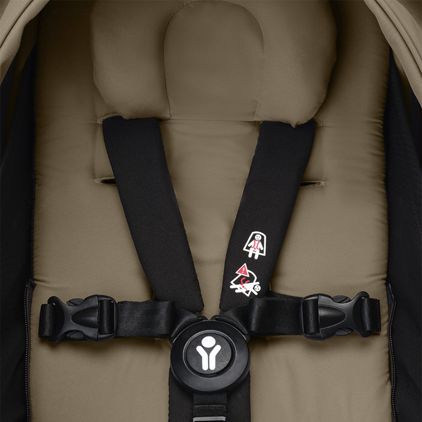 Poussette Stokke® YOYO³ de la naissance à 3 ans - cadre noir/toffee 