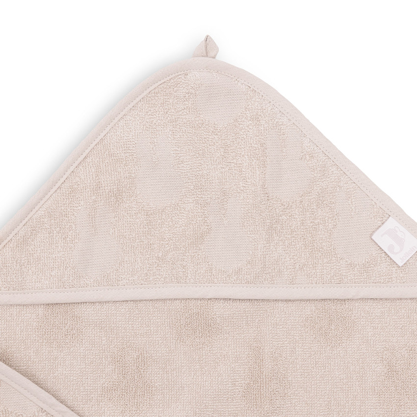 Cape de bain éponge en jacquard Miffy nougat - Rose clair (Jollein) - Image 1