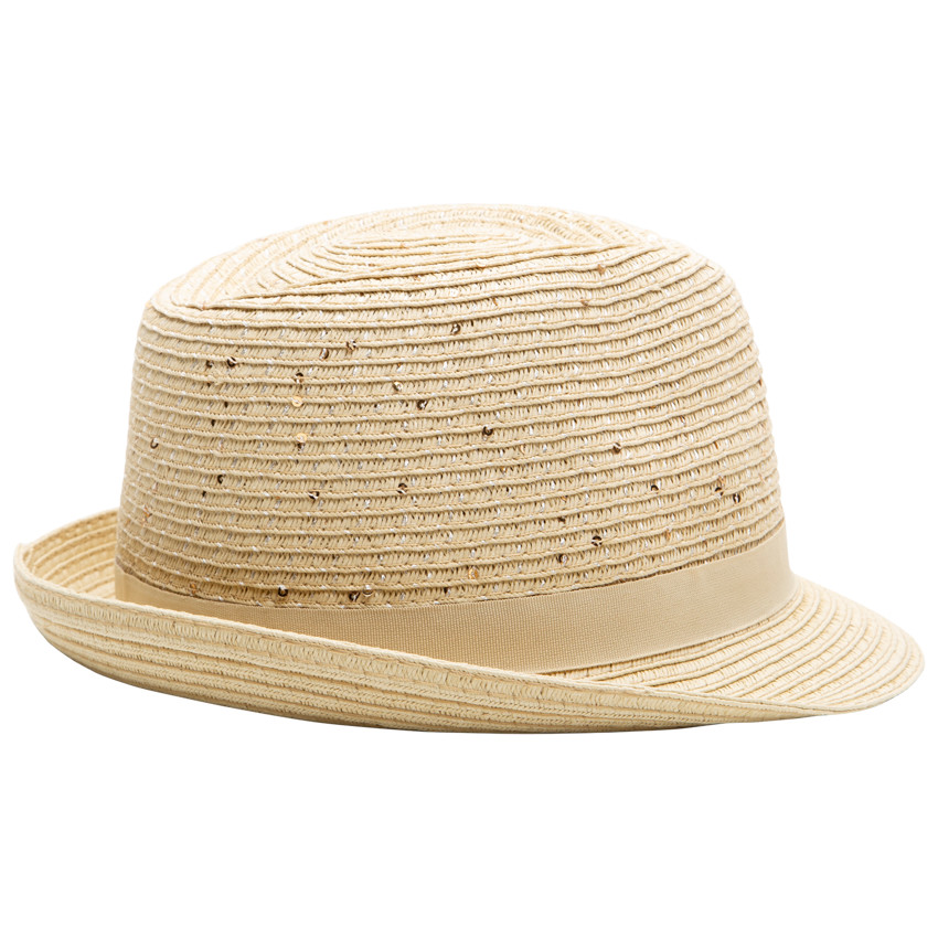 Borsalino effet paille à ruban  