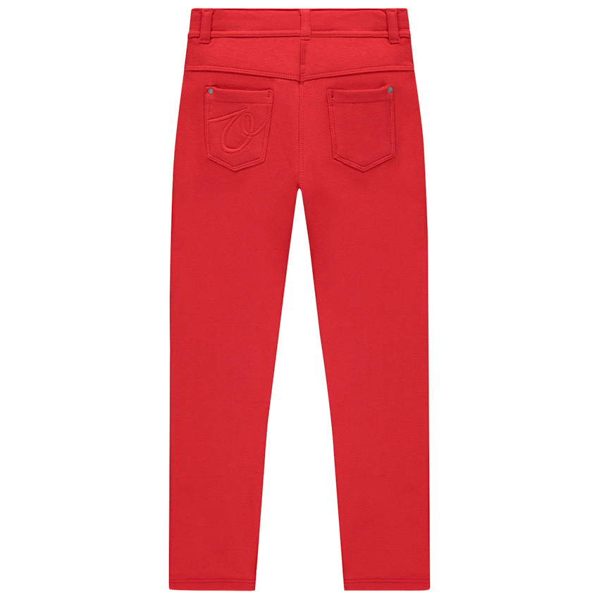 Jegging rouge coupe slim 