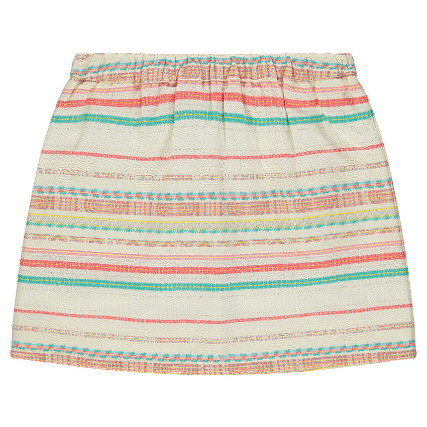 Junior - Jupe en jacquard imprimé ethnique 