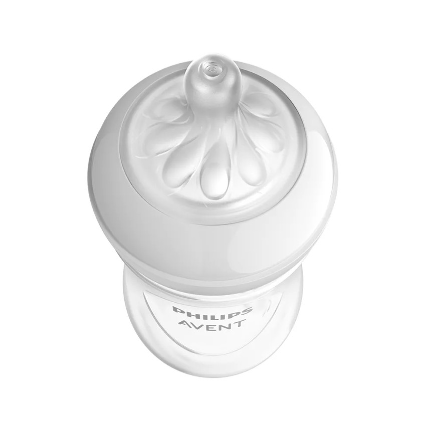 Coffret naissance 2 biberons Natural 3.0 Response monde marin + 2 sucettes - Transparent (Philips Avent) - Image 1