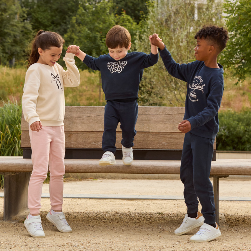 Jogging en molleton uni pour bébé garçon 