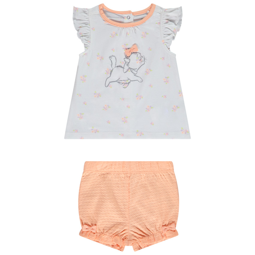 Ensemble t-shirt + bloomer Marie Disney pour bébé fille 