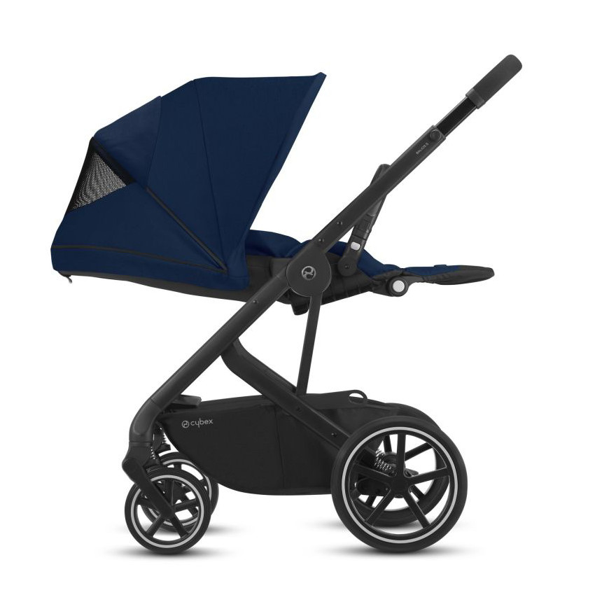 Poussette Balios S Lux châssis noir - Navy Blue  