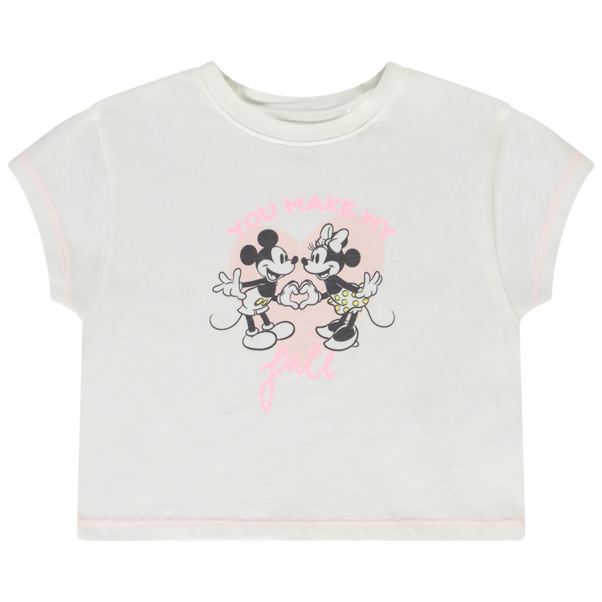 T-shirt manches courtes print Minnie Disney fille 