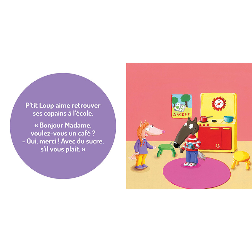 Livre "P'tit Loup aime l'école"1ans+ 