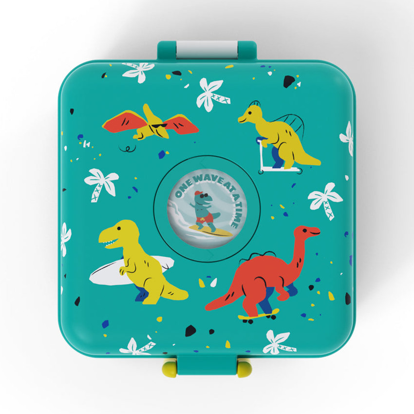 Lunchbox personnalisable 850ml Snacky avec couverts Dino 