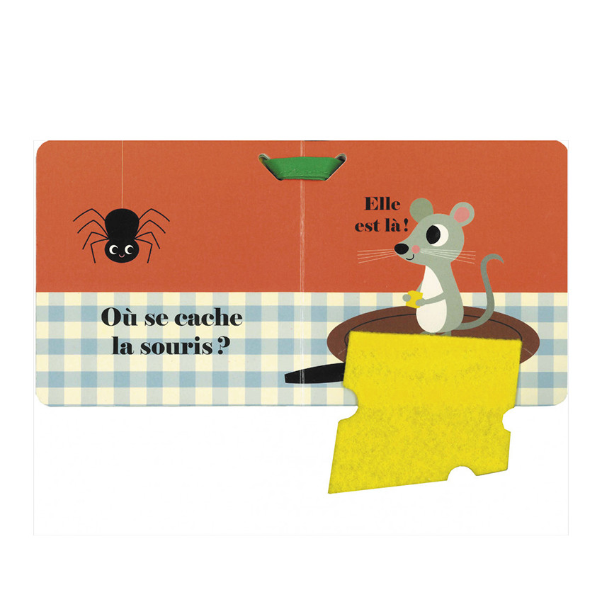 Livre matière pour poussette Où est le chien ? 