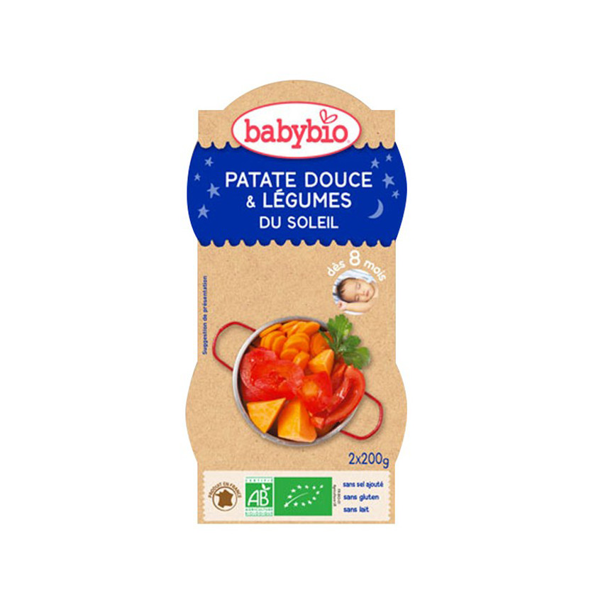 Bols de Patate Douce et Légumes du Soleil avec Riz 2x200g 