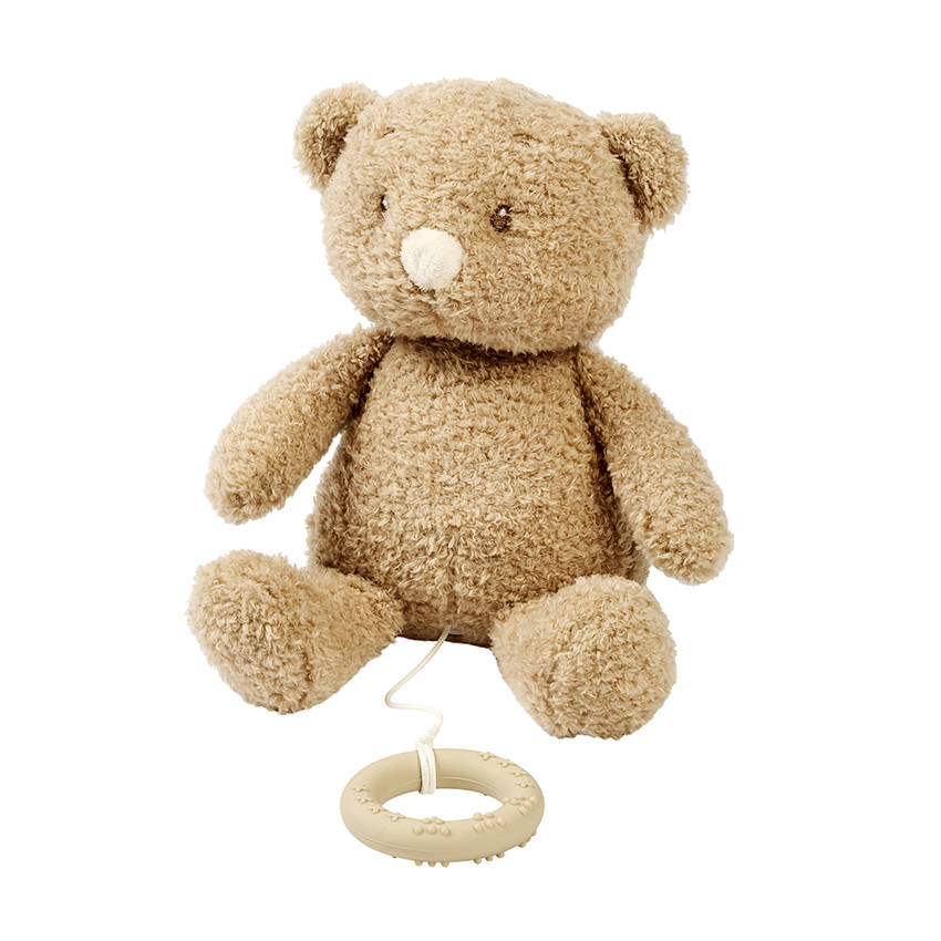 Peluche musicale bébé ours - 25cm - Fanfan - teddy Caramel