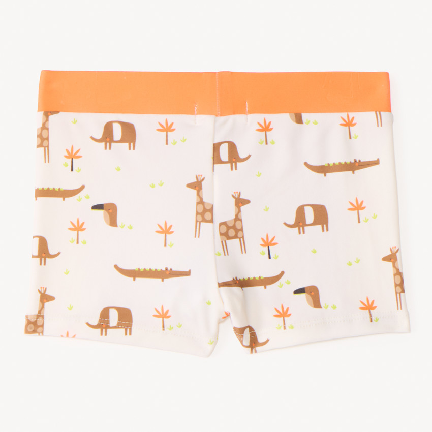 Boxer de bain imprimé animaux de la savane pour bébé garçon 