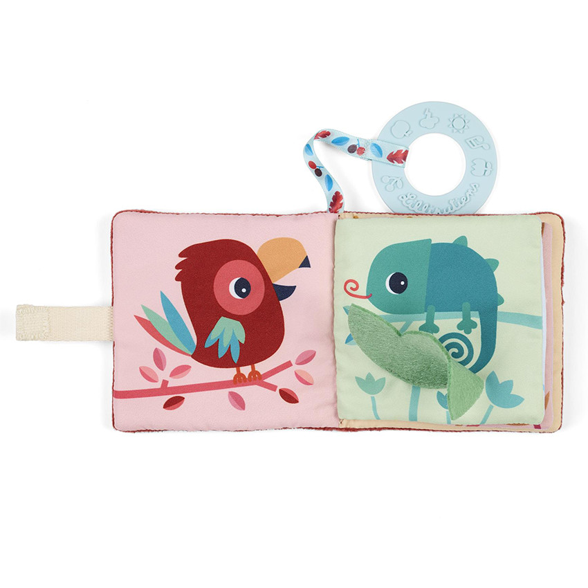 Livre imagier avec anneau de dentition Jack le Lion 6M+ 