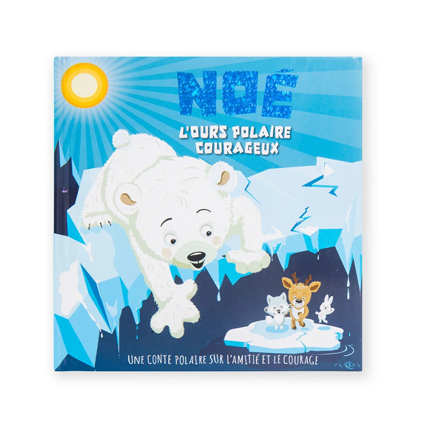 Livre personnalisé Noé l'ours polaire courageux 