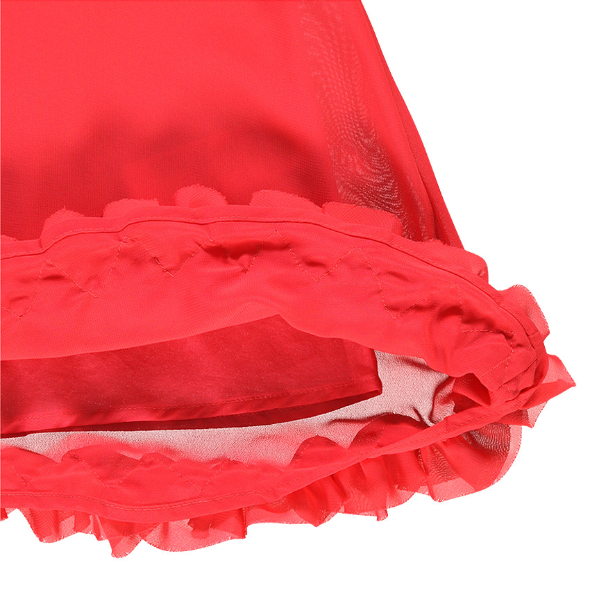 Robe sans manches à ruchet et fleur cousue 