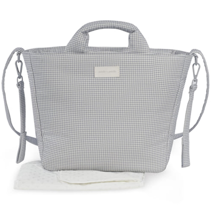 Sac à langer Little Bloom Vichy Gris