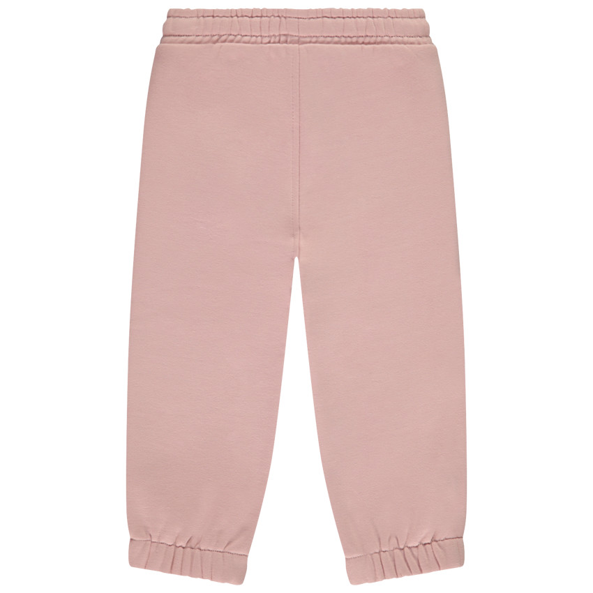 Jogging molleton à cœur brodé en lurex pour bébé fille 