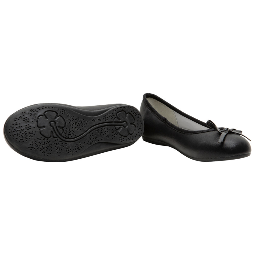 Ballerines noires avec noeud 