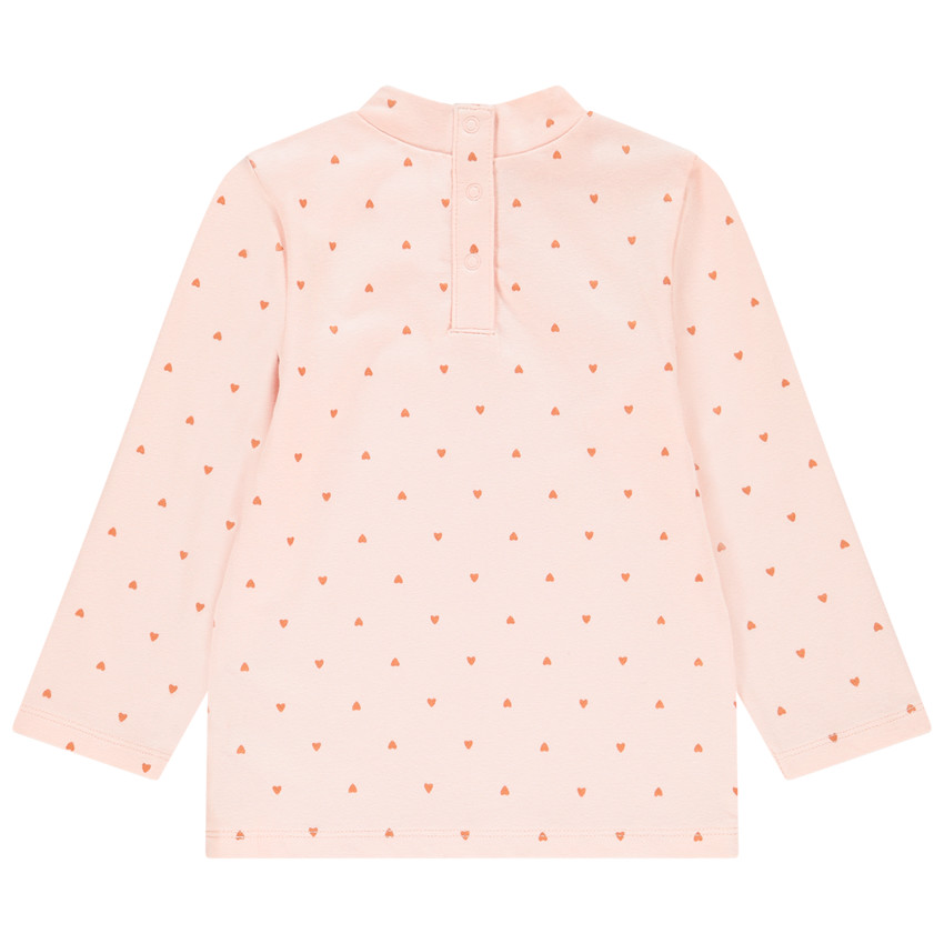 Lot de 2 sous-pulls col cheminée uni / imprimé 